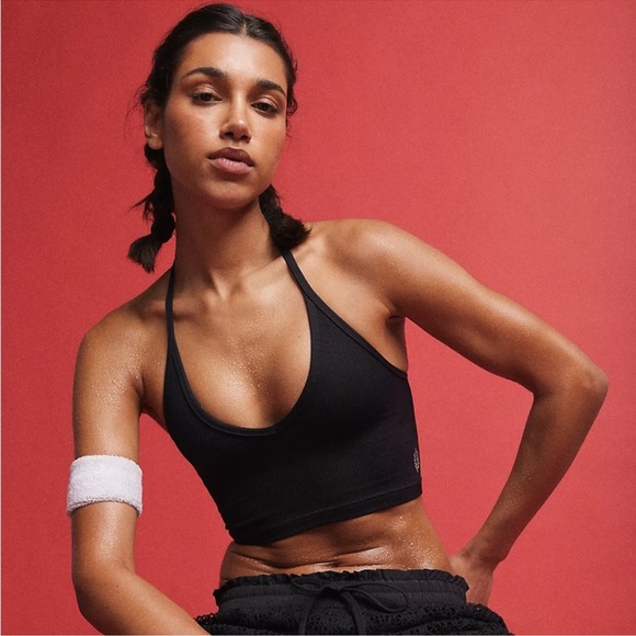 FP Movement by Free People Tops - NWOT Free People Happiness Runs strappy back tank in black